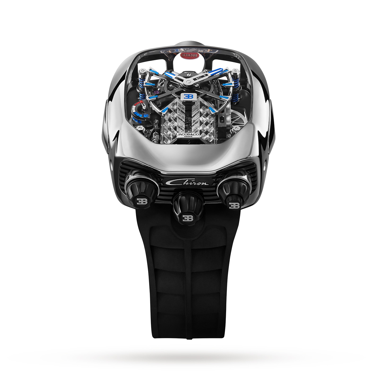 Bugatti Chiron Tourbillon White Gold 16 Cylinder Piston Engine - image 1