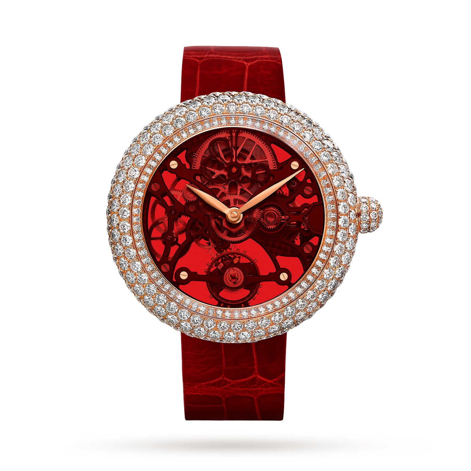 Brilliant Skeleton Northern Lights Rose Gold Red - image 1