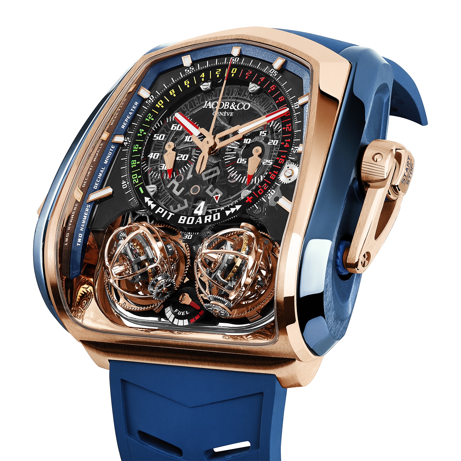 Twin Turbo Furious Twin Triple Axis Sequential High Speed Tourbillon Minute Repeater and Mono Pusher Chronograph - image 2
