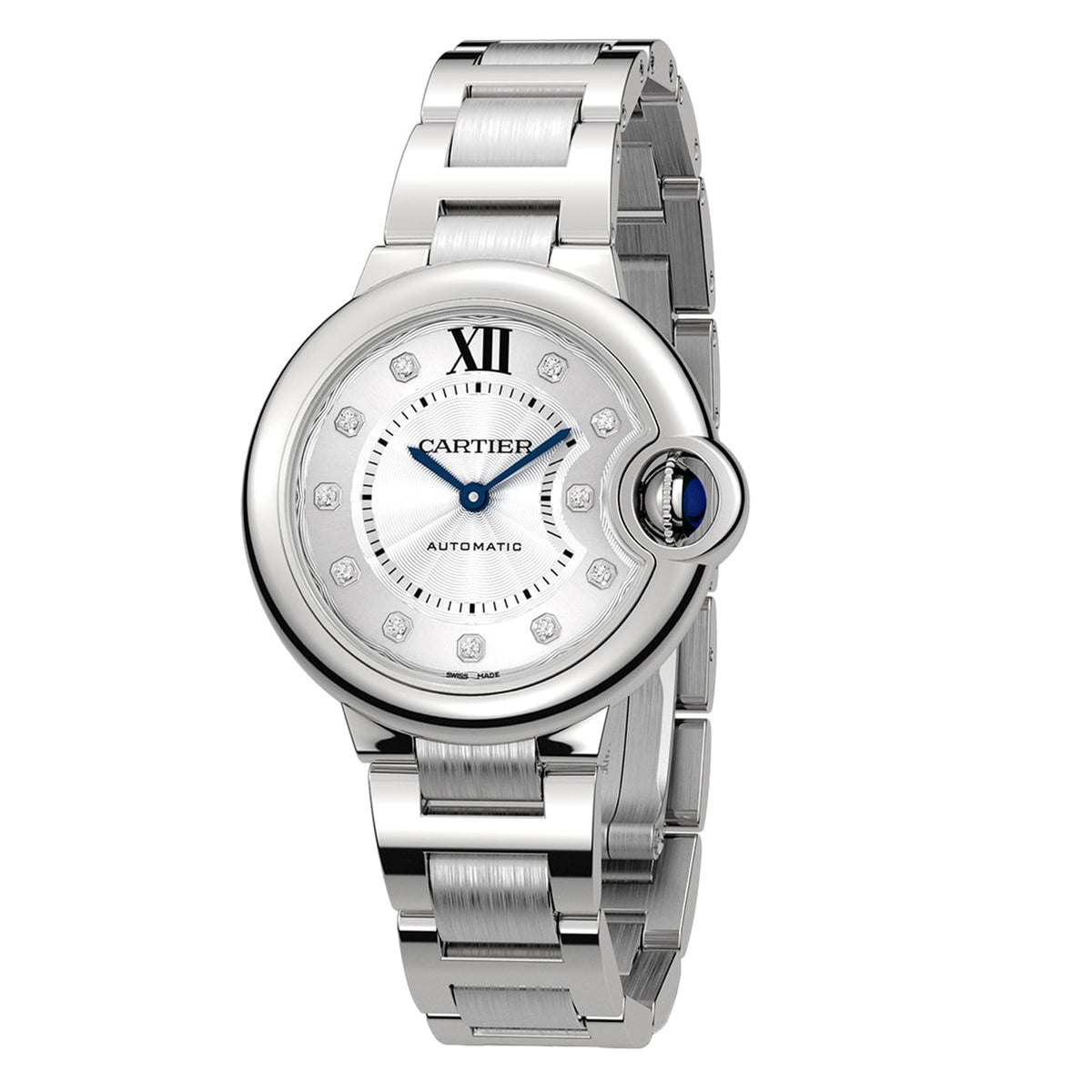 Ballon Bleu de Cartier 33 | 33mm, Steel, Diamond Silver Dial - image 2