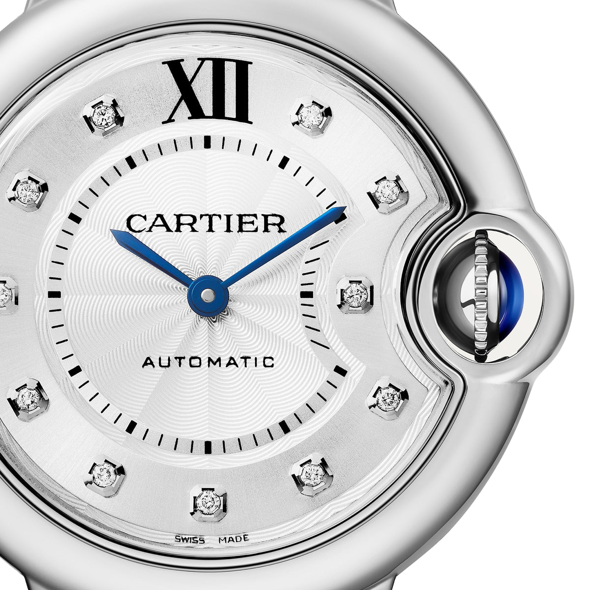Ballon Bleu de Cartier 33 | 33mm, Steel, Diamond Silver Dial - image 3