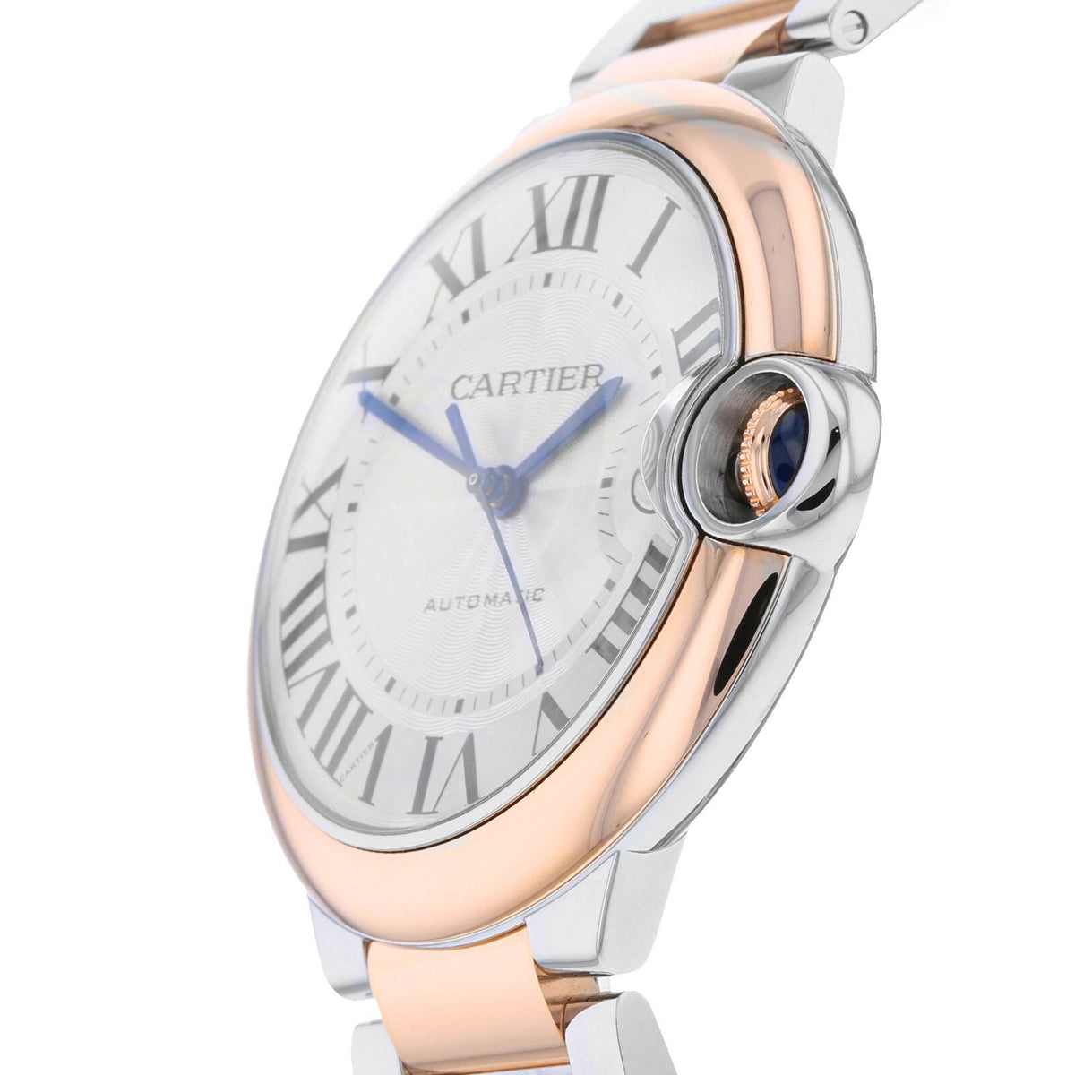 Ballon Bleu de Cartier | 42mm, Steel & 18K Rose Gold, Silvered Dial - image 2