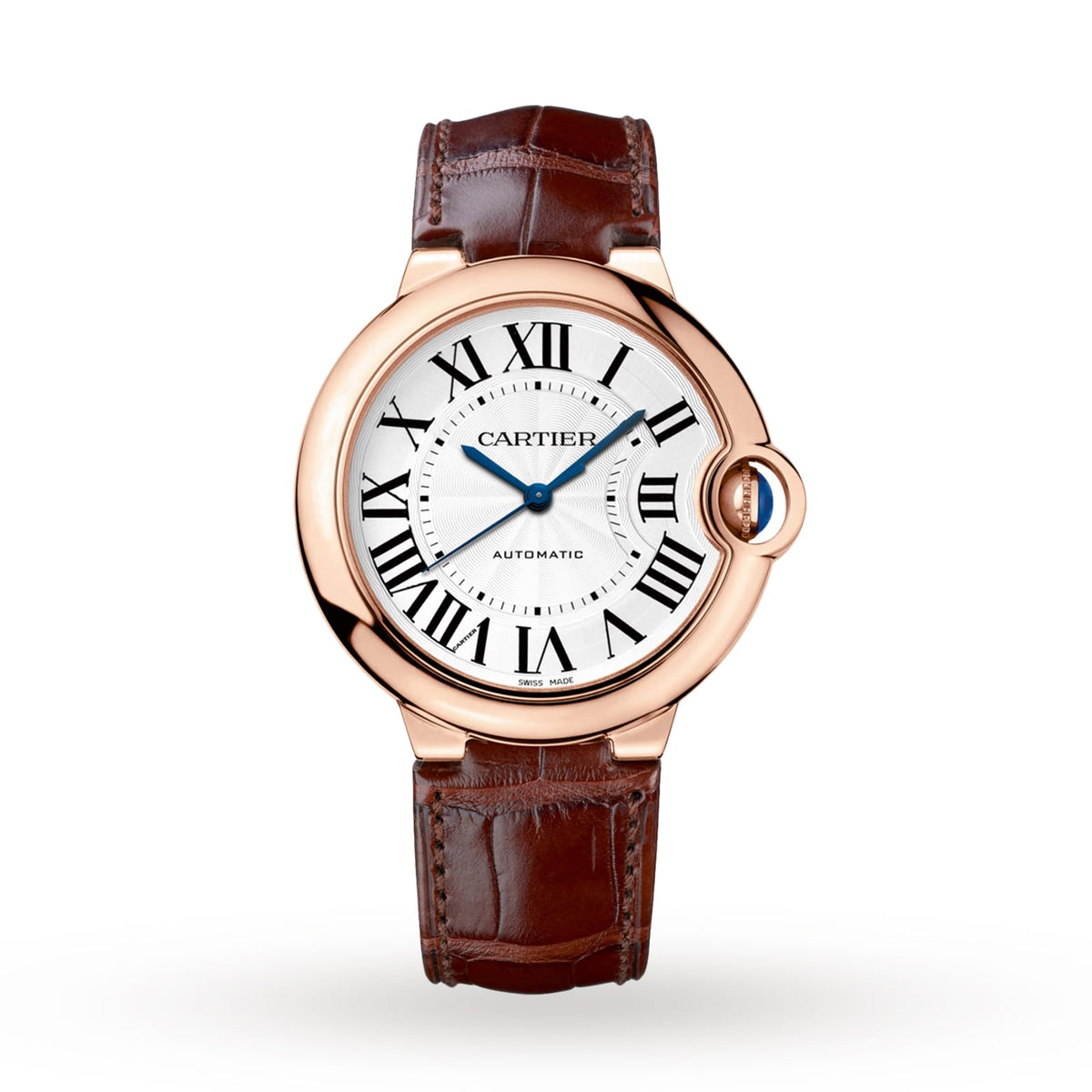 Ballon Bleu de Cartier 36 | 36mm, 18K Rose Gold, Alligator Leather, Silver Dial - image 1