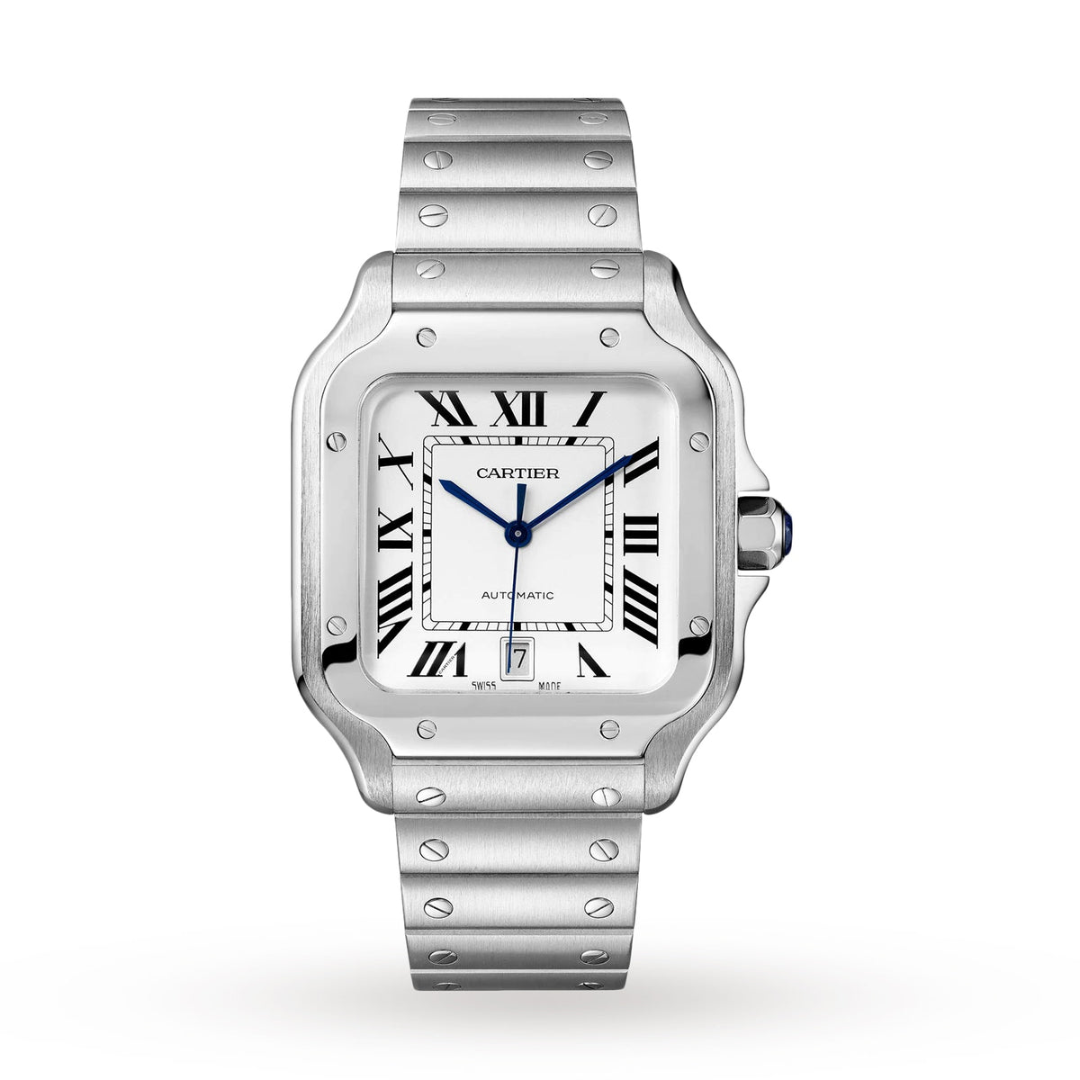 Santos de Cartier Large Model | 40mm, Steel, Silver Dial - image 1
