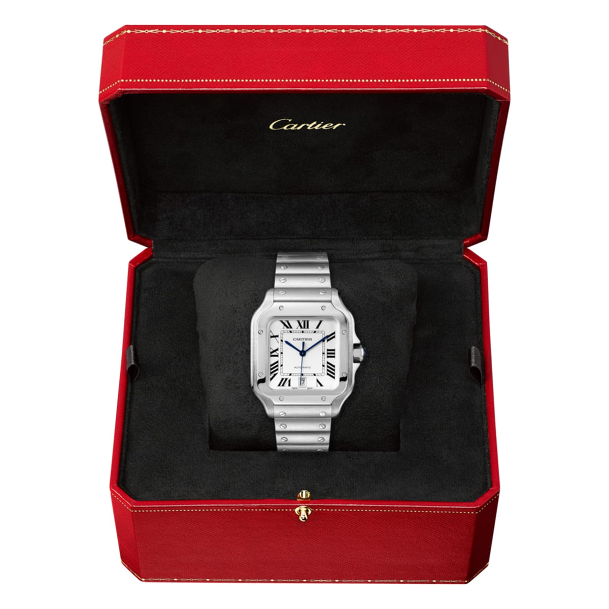 Santos de Cartier Large Model | 40mm, Steel, Silver Dial - image 4