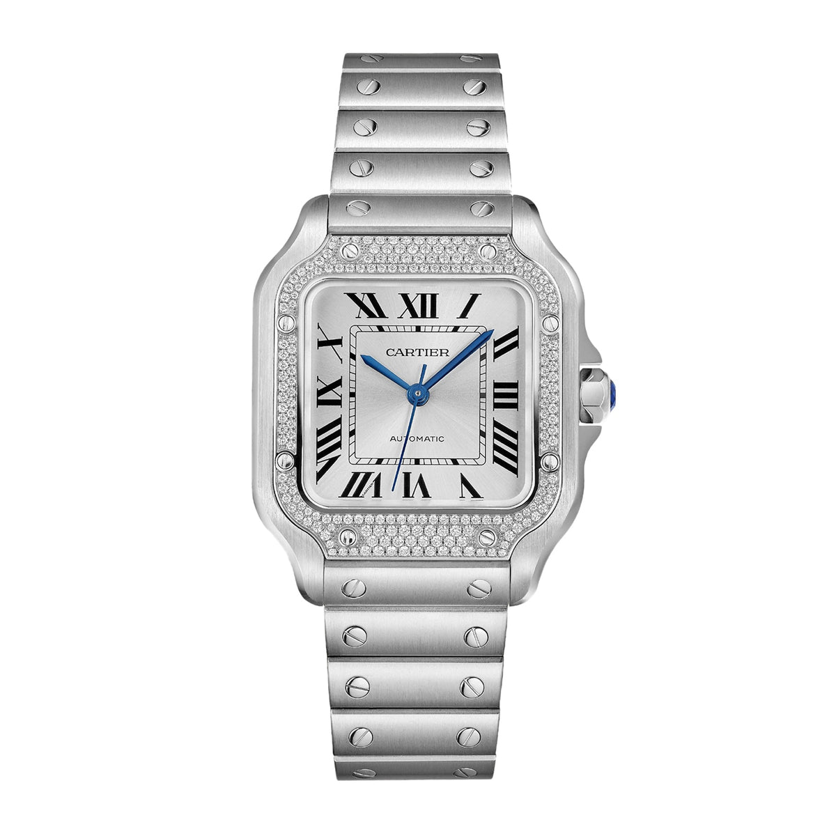 Santos de Cartier Medium Model | 35mm, Steel, White Dial - image 1