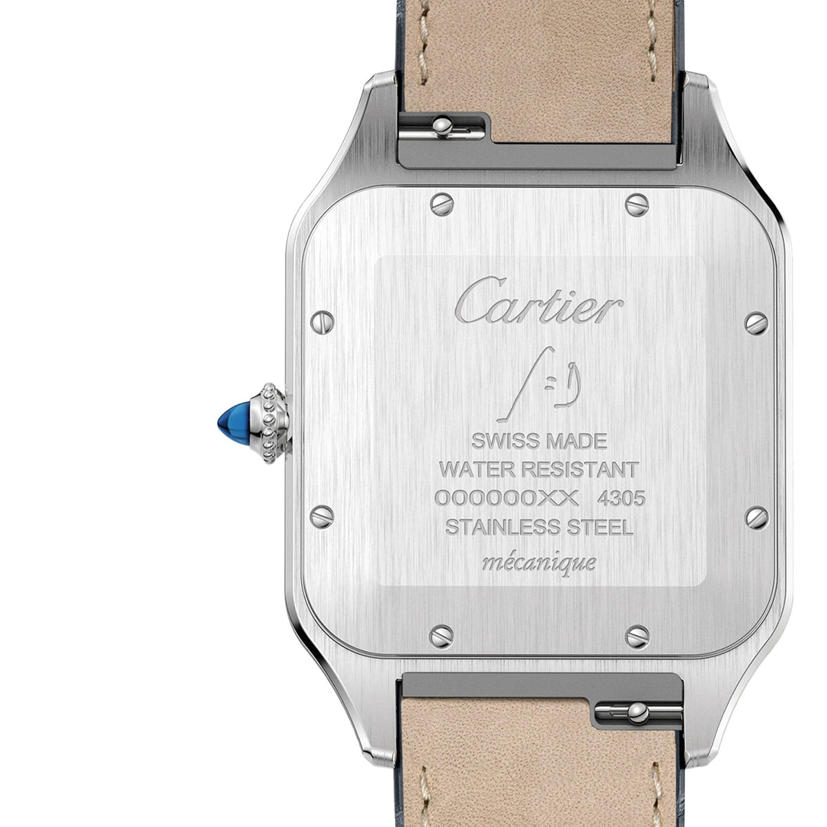 Santos-Dumont | 34mm, Two-Tone Steel & 18K Rose Gold, Alligator Leather, Silver Dial - image 2