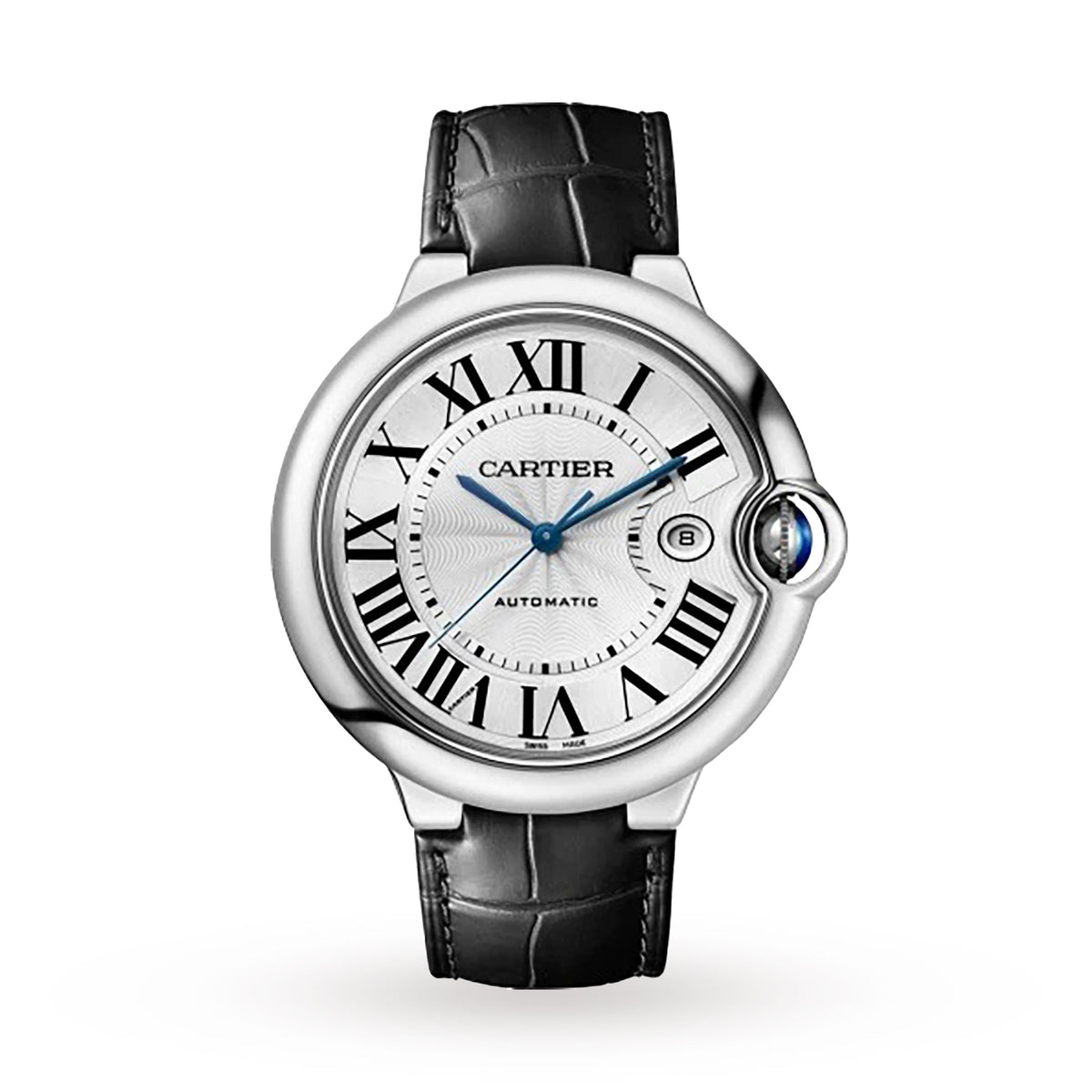 Ballon Bleu de Cartier 42 | 42mm, Steel, Alligator Leather, Silver Dial - image 1