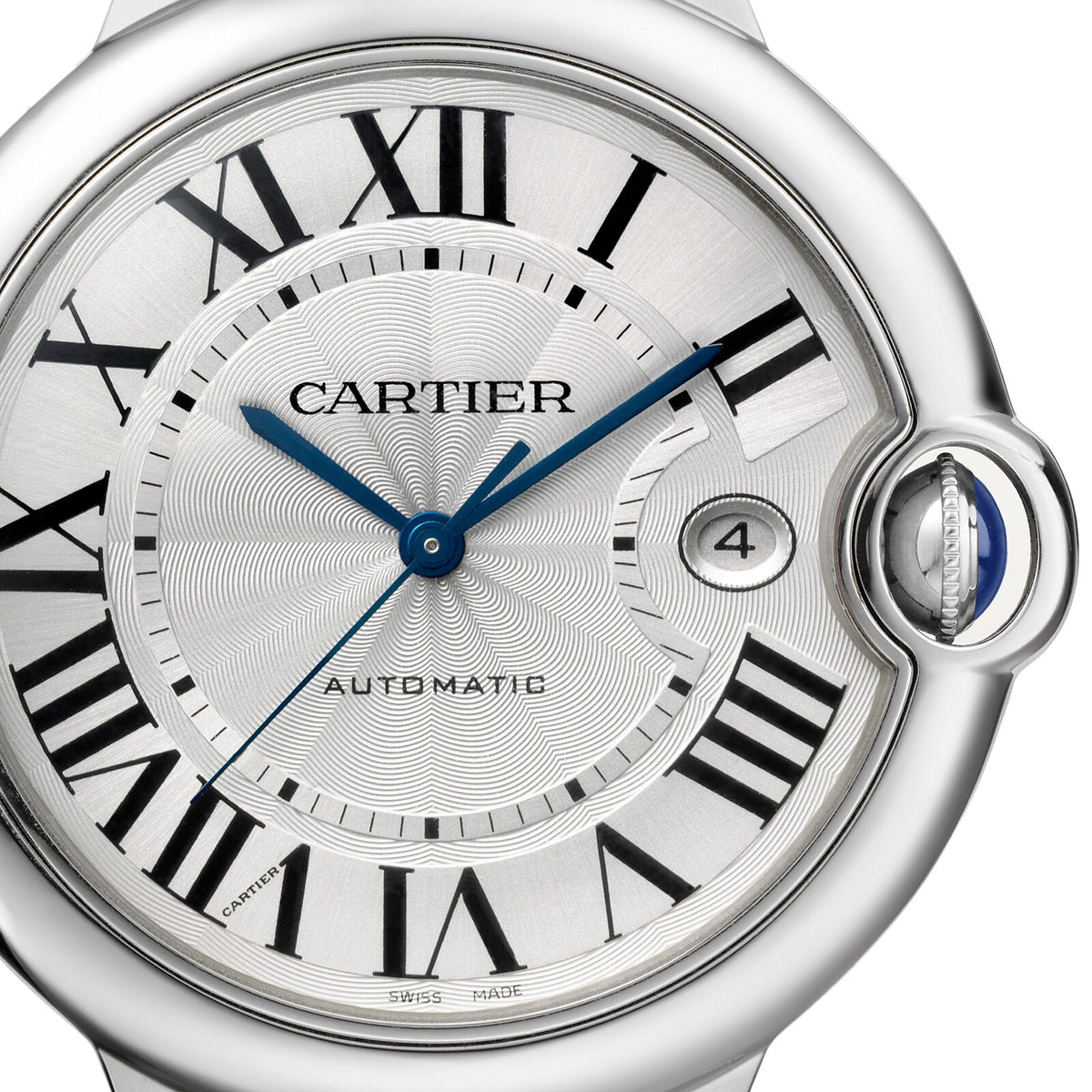 Ballon Bleu de Cartier 42 | 42mm, Steel, Alligator Leather, Silver Dial - image 3