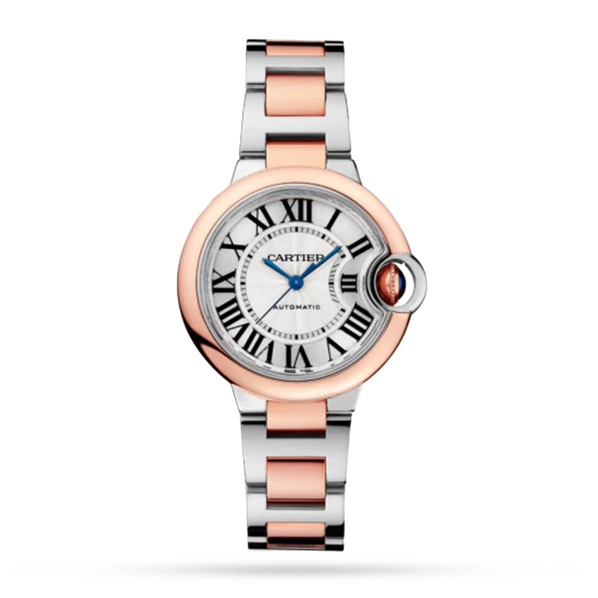 Ballon Bleu de Cartier 33 | 33mm, Two-Tone Steel & 18K Rose Gold, Silver Dial - image 1