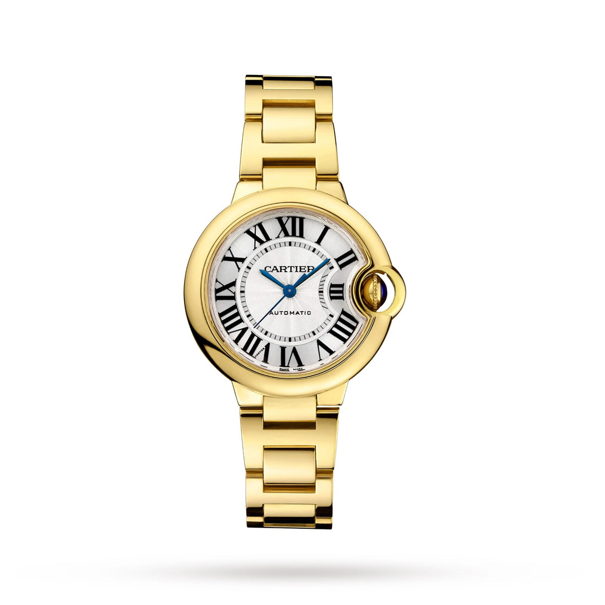 Ballon Bleu de Cartier 33 | 33mm, 18K Yellow Gold, Silver Dial, Gold Bezel - image 1