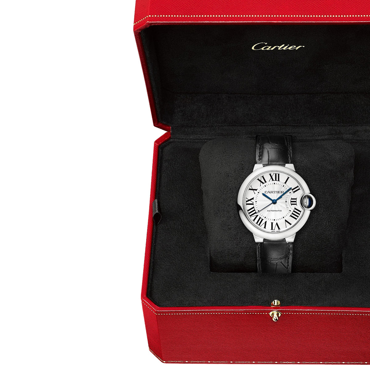 Ballon Bleu de Cartier 36 | 36mm, Steel, Alligator Leather, Silver Dial - image 4
