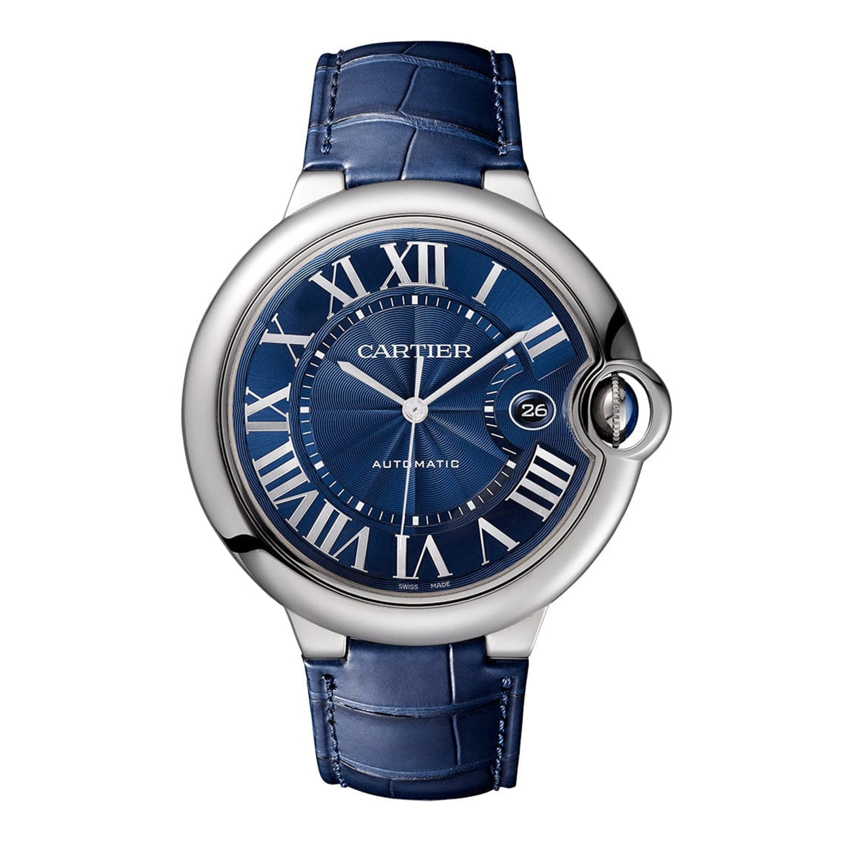 Ballon Bleu de Cartier | 42mm, Steel, Alligator Leather, Blue Dial - image 1