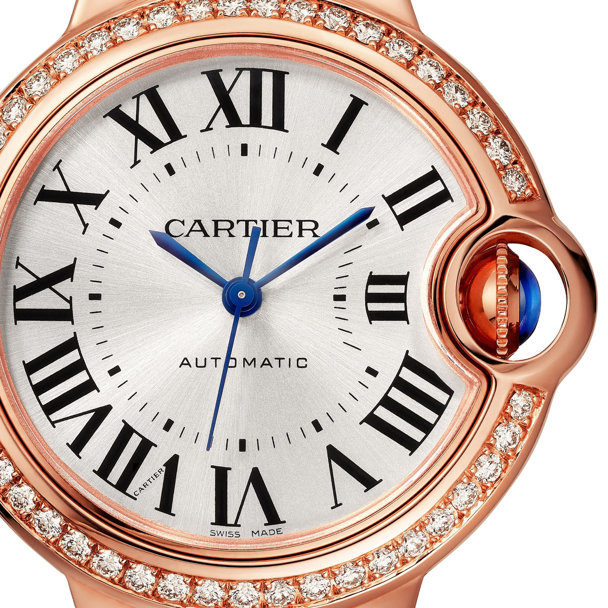 Ballon Bleu de Cartier 33 | 33mm, 18K Rose Gold, Alligator Leather, Silver Dial - image 2