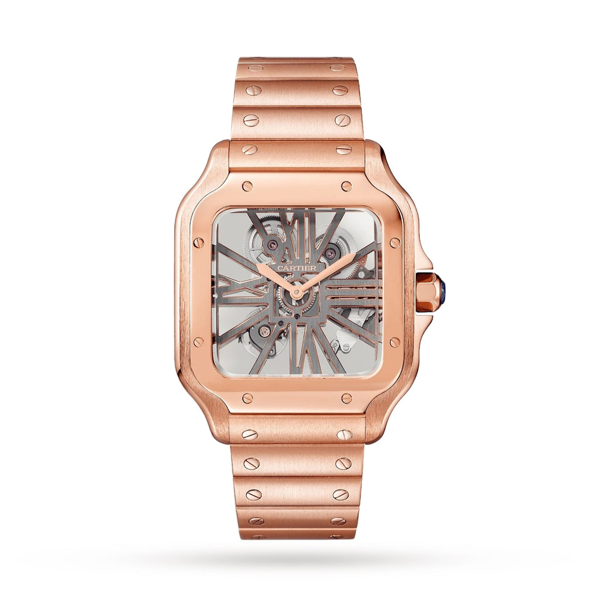 Santos de Cartier Skeleton Large Model | 40mm, 18K Rose Gold - image 1