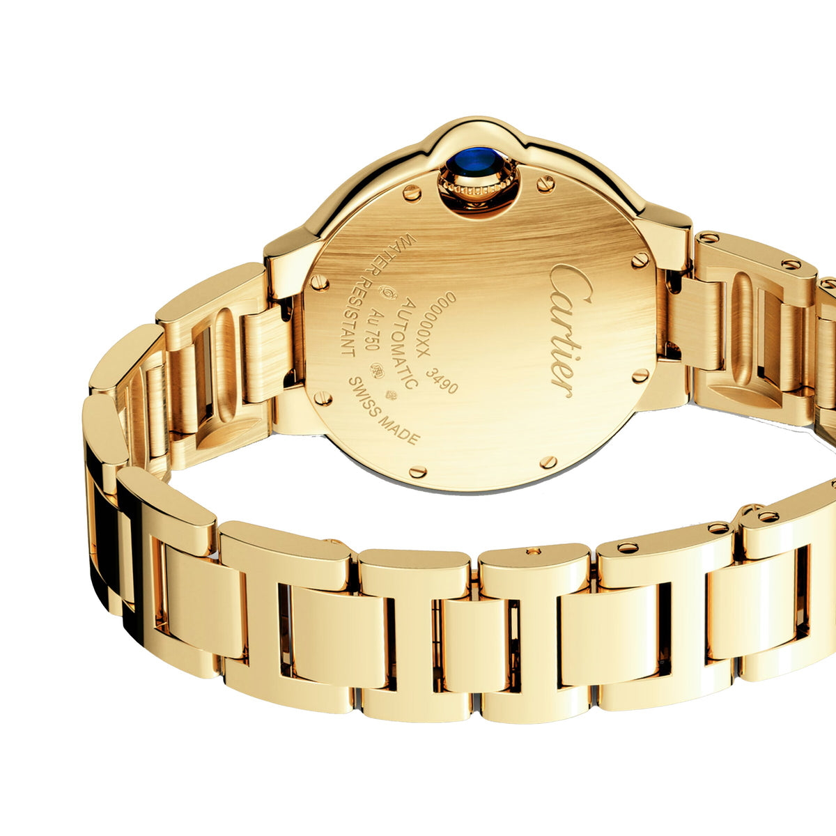 Ballon Bleu de Cartier 33 | 33mm, 18K Yellow Gold, Silver Dial, Yellow Bezel - image 4