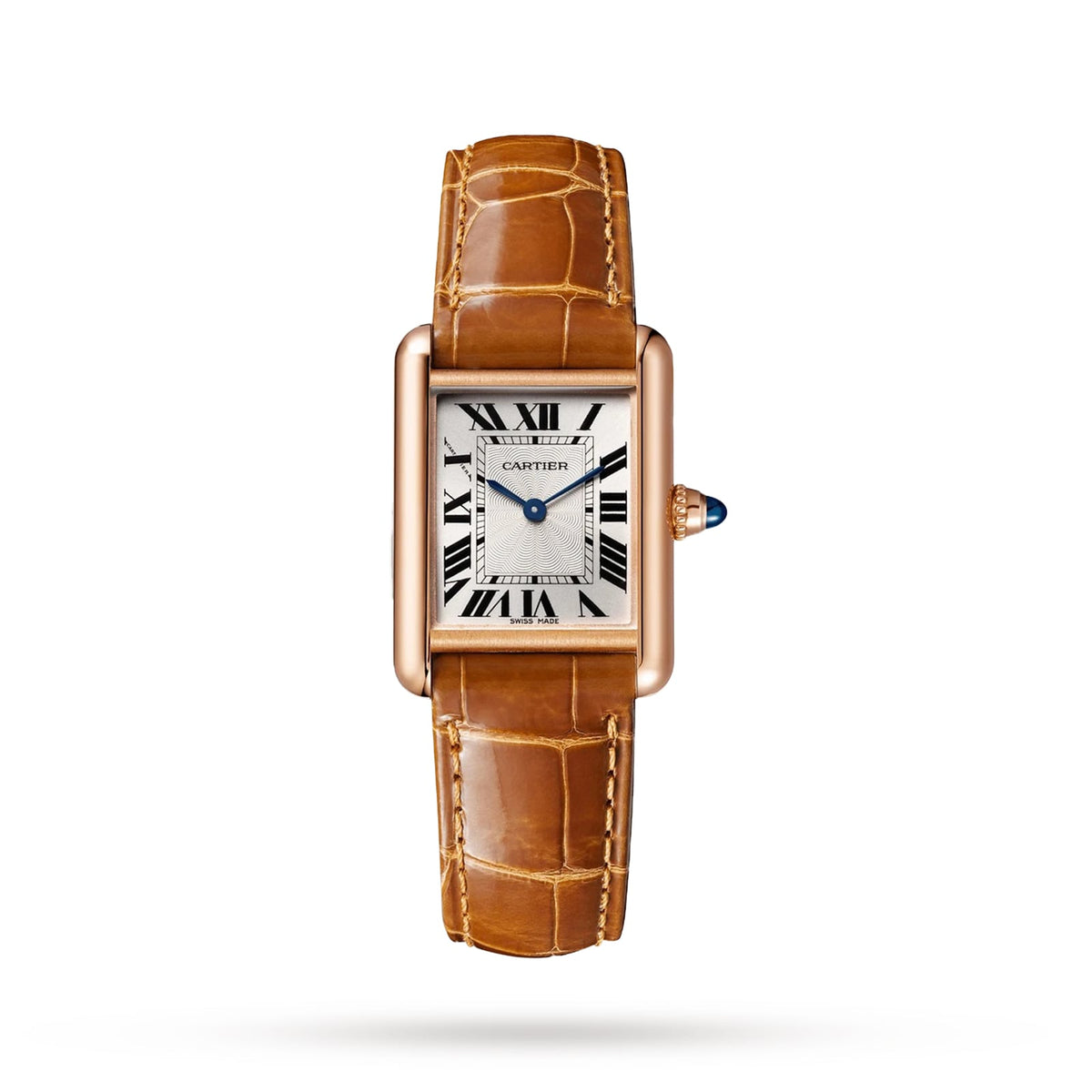 Tank Louis Cartier Small Model | 30mm, 18K Rose Gold, Alligator Leather, Rose Dial - image 1