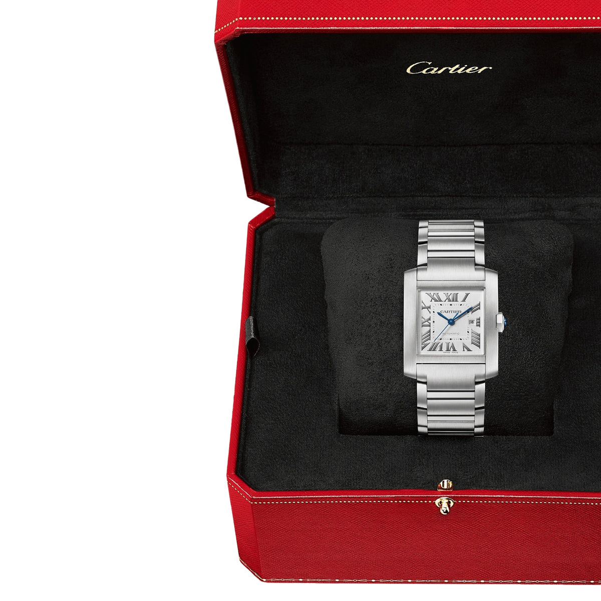 Tank Française Large Model | 30.5mm, Steel, Silver Dial - image 3