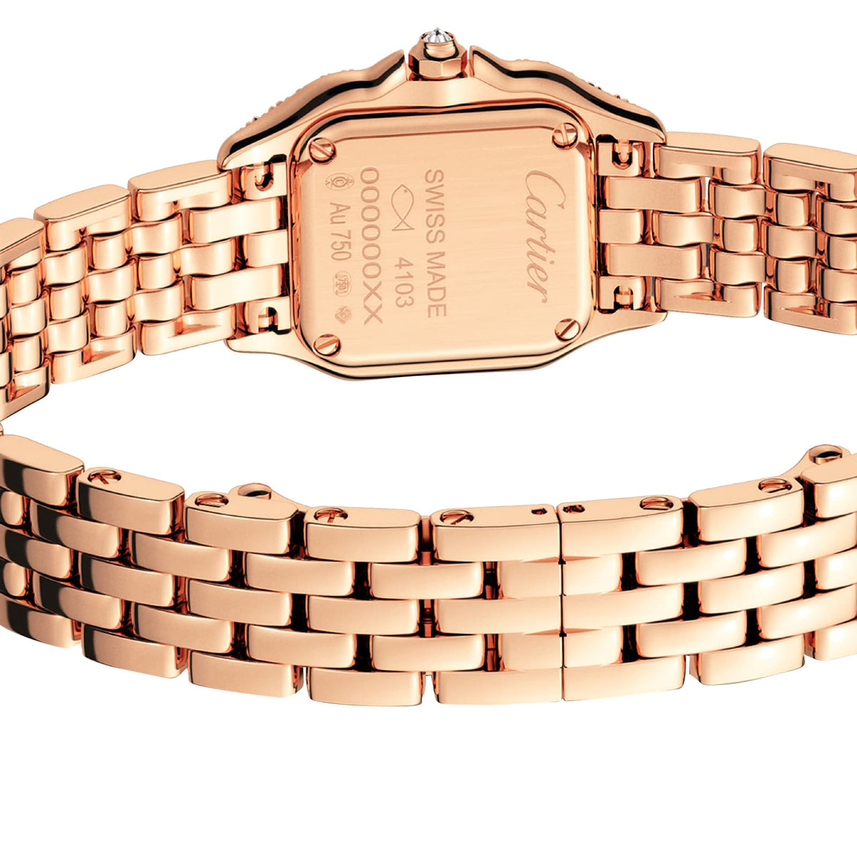 Panthère de Cartier Small Model | 20mm, 18K Rose Gold, Silver Dial - image 2