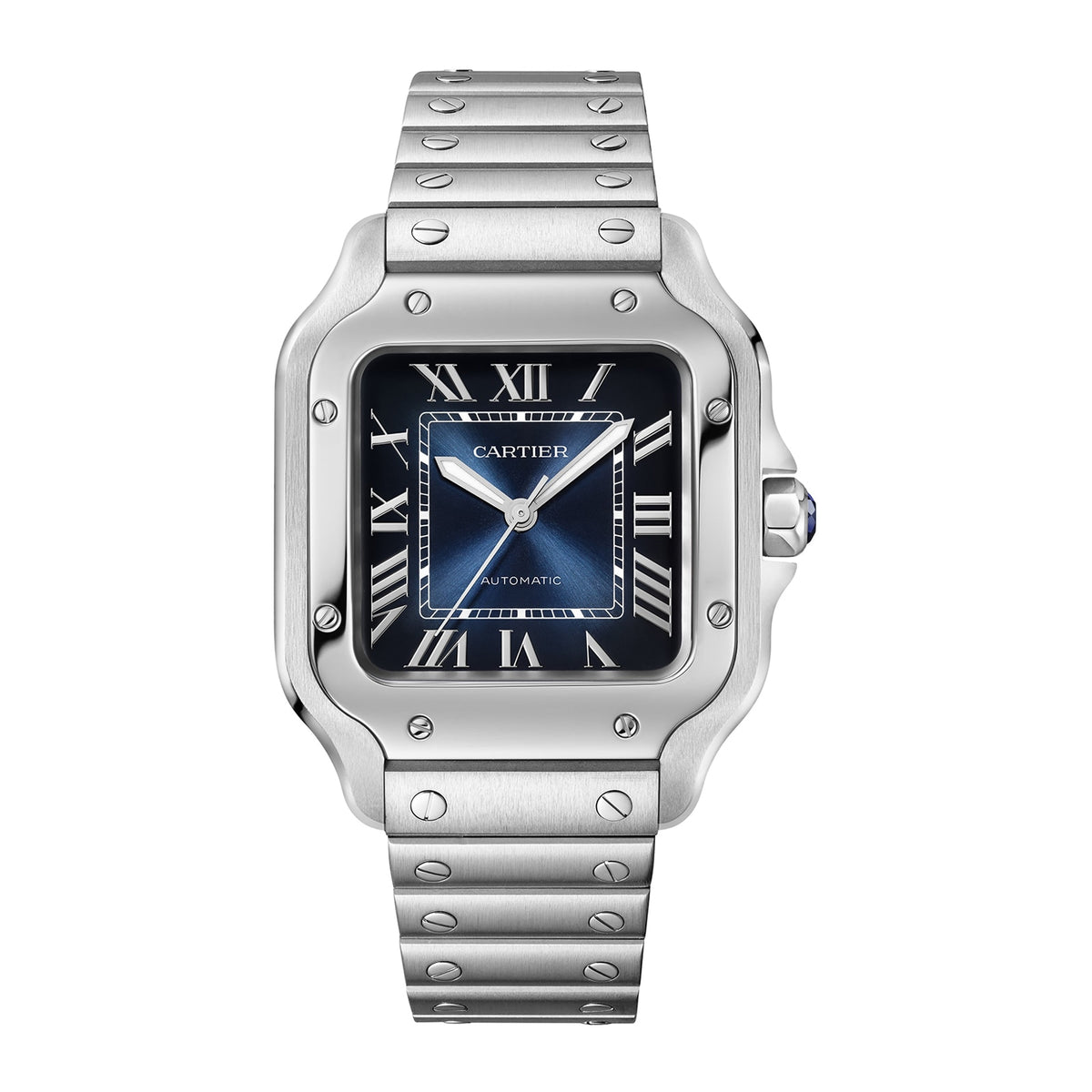 Santos de Cartier | 35mm, Steel, Blue Dial - image 1