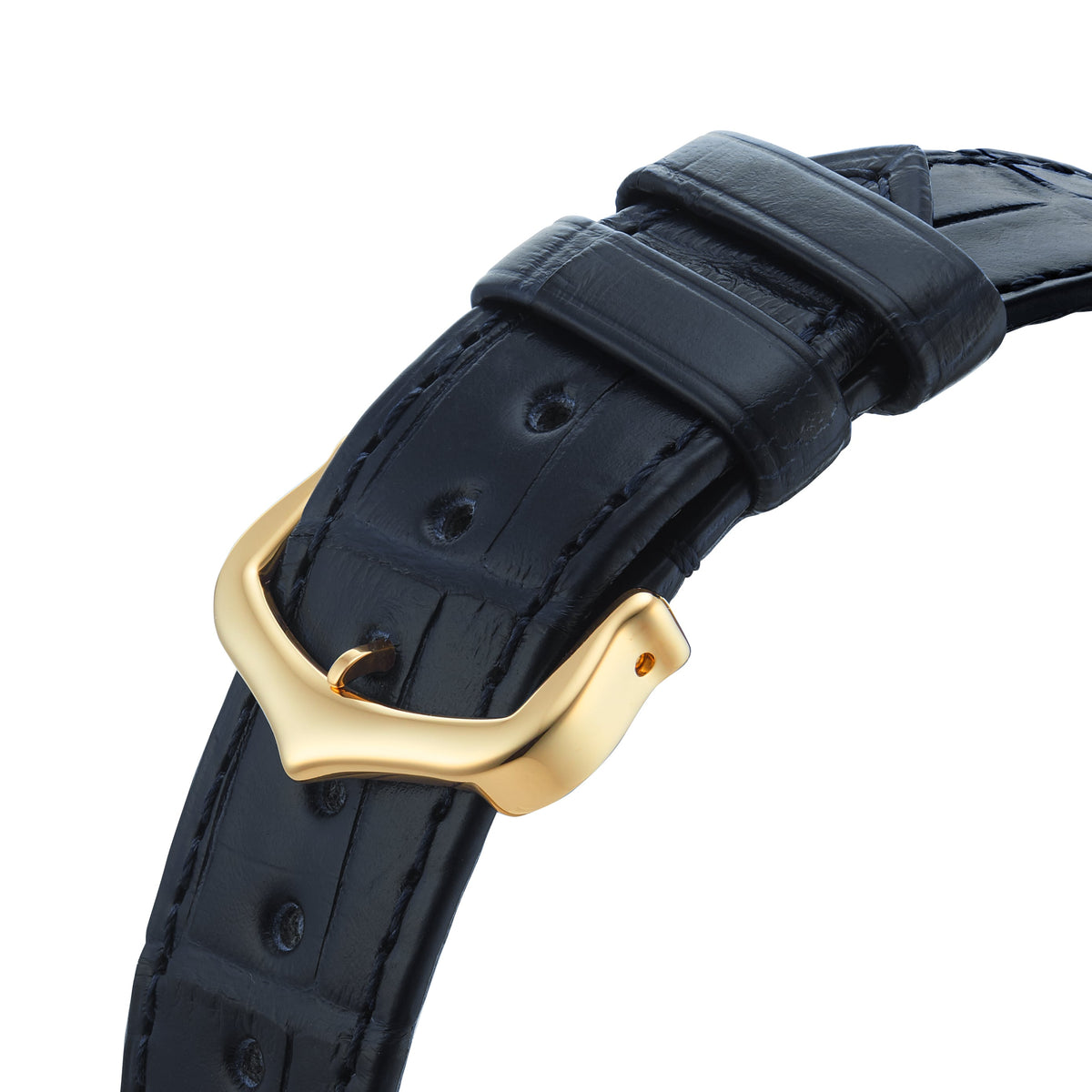 Tank Louis Medium Model | 25.5mm, 18K Yellow Gold, Alligator Leather, Gold Dial - image 4