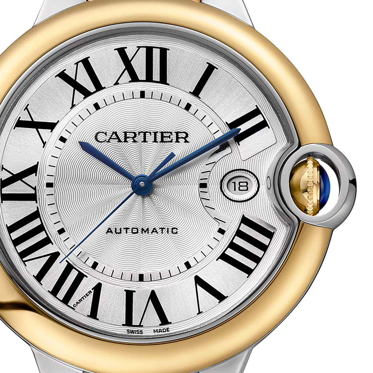 Ballon Bleu de Cartier 42 | 42mm, Two-Tone Steel & 18K Yellow Gold, Silver Dial - image 2
