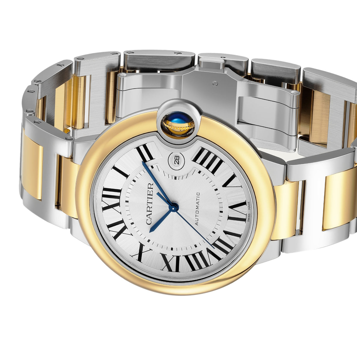 Ballon Bleu de Cartier 42 | 42mm, Two-Tone Steel & 18K Yellow Gold, Silver Dial - image 4
