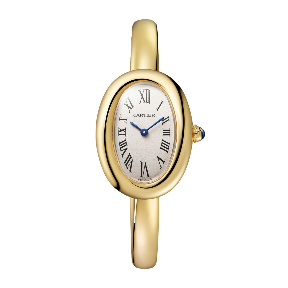 Baignoire Small Model | 23mm, 18K Yellow Gold, Silvered Dial, Ref. WGBA0024 - image 1