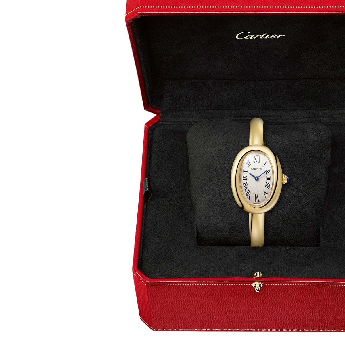 Baignoire Small Model | 23mm, 18K Yellow Gold, Silvered Dial, Ref. WGBA0024 - image 4
