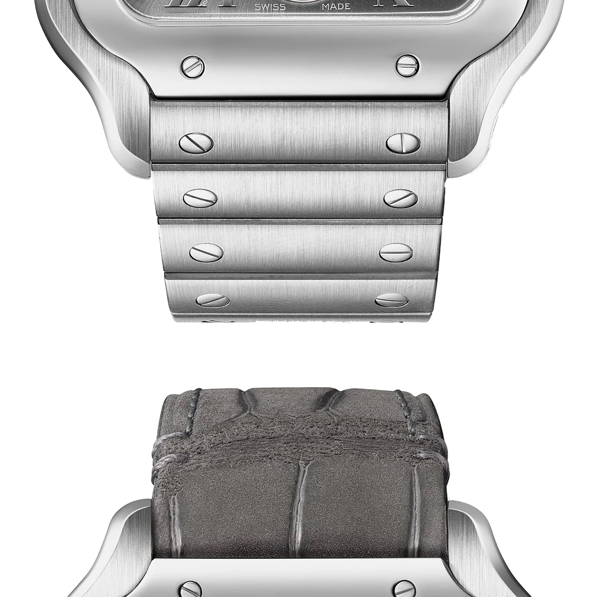 Santos de Cartier Large Model | 40mm, Steel, Grey Dial - image 3