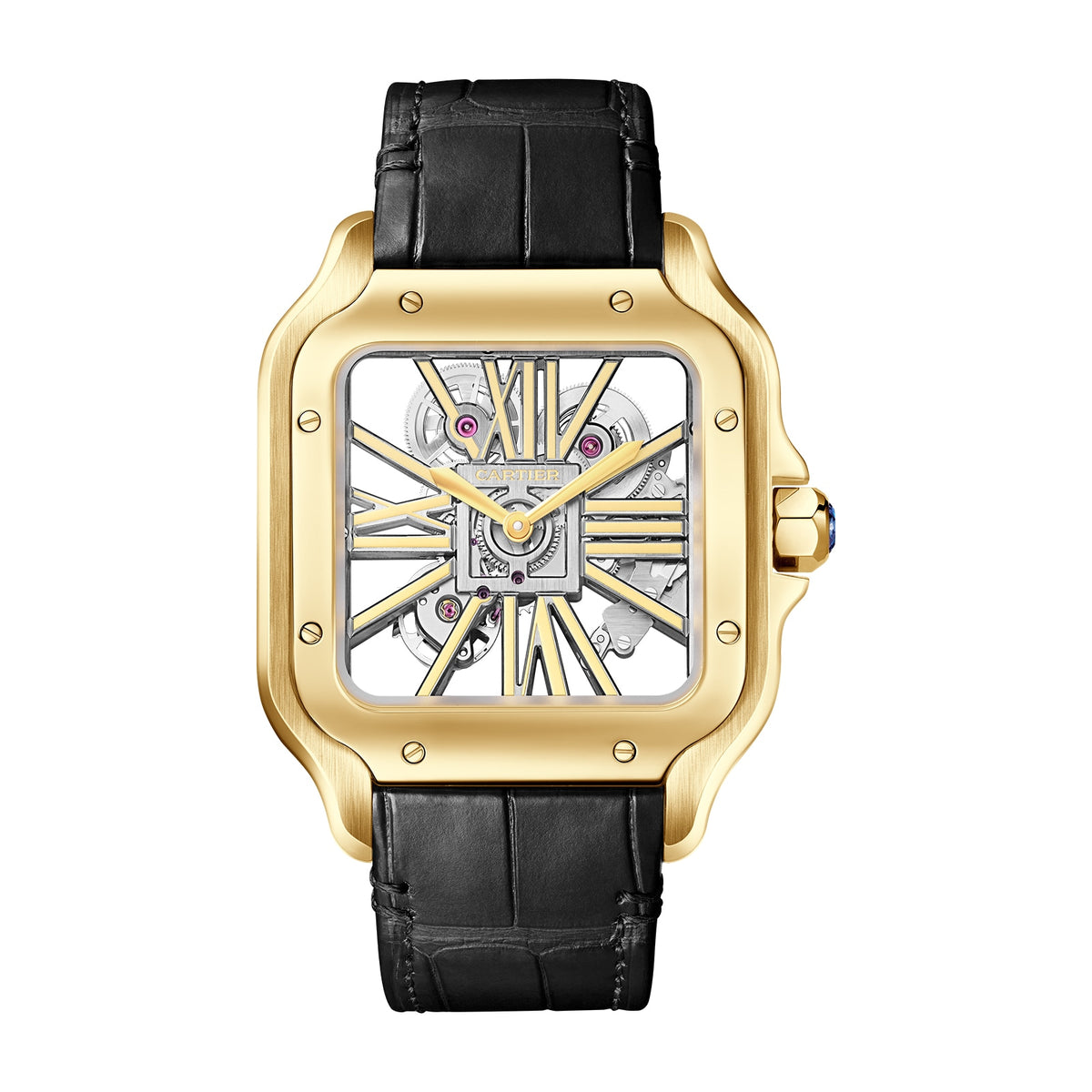 Santos de Cartier Skeleton | 40mm, 18K Yellow Gold, Other Dial - image 2