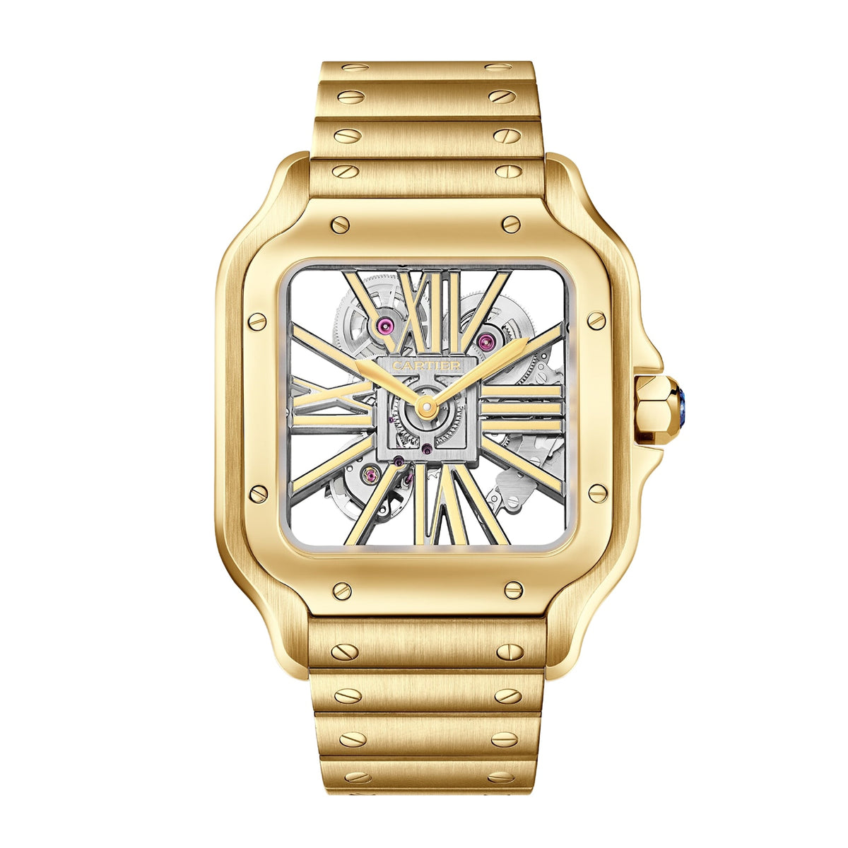Santos de Cartier Skeleton | 40mm, 18K Yellow Gold, Other Dial - image 3