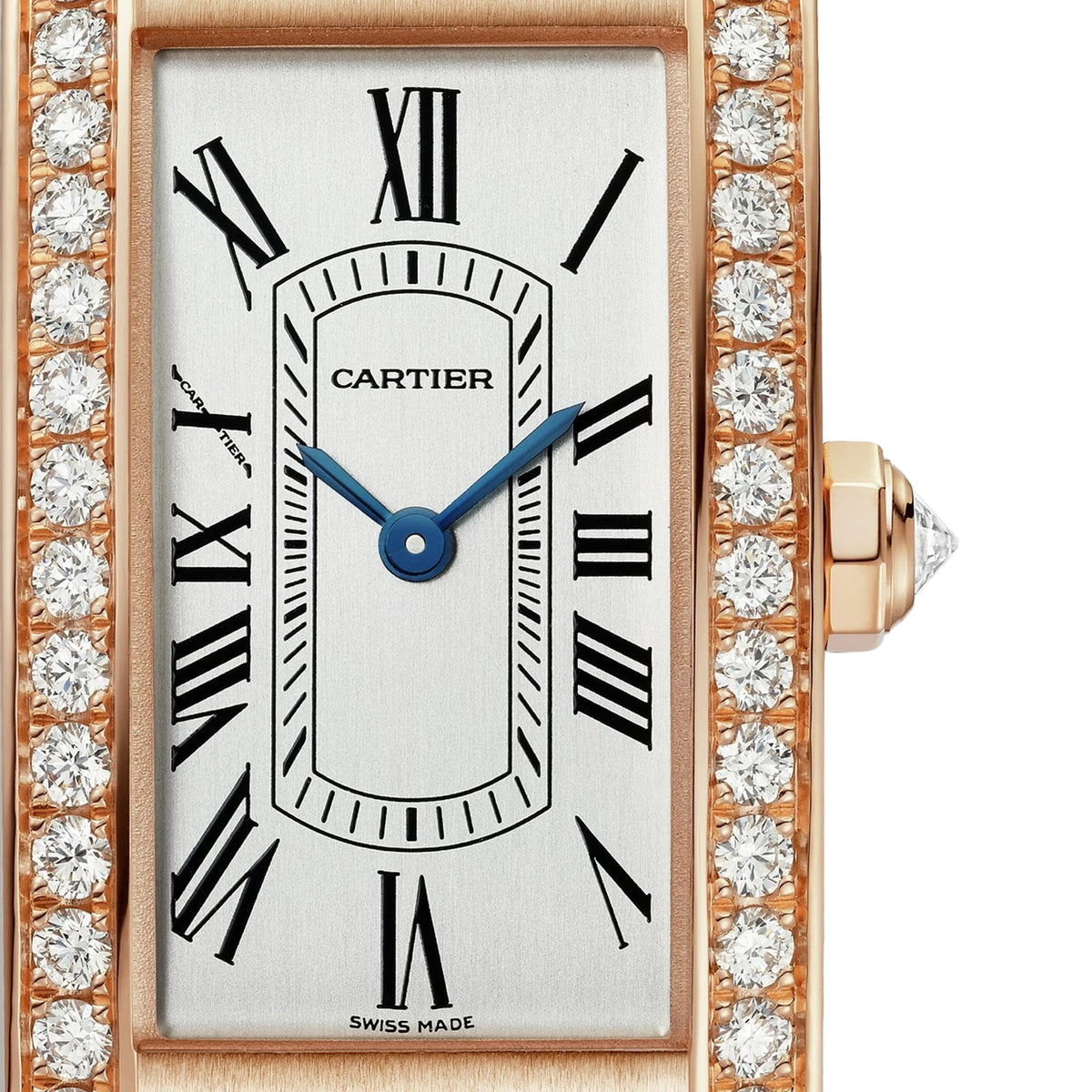 Tank Américaine Small Model | 19.5mm, 18K Rose Gold, Silver Dial - image 2