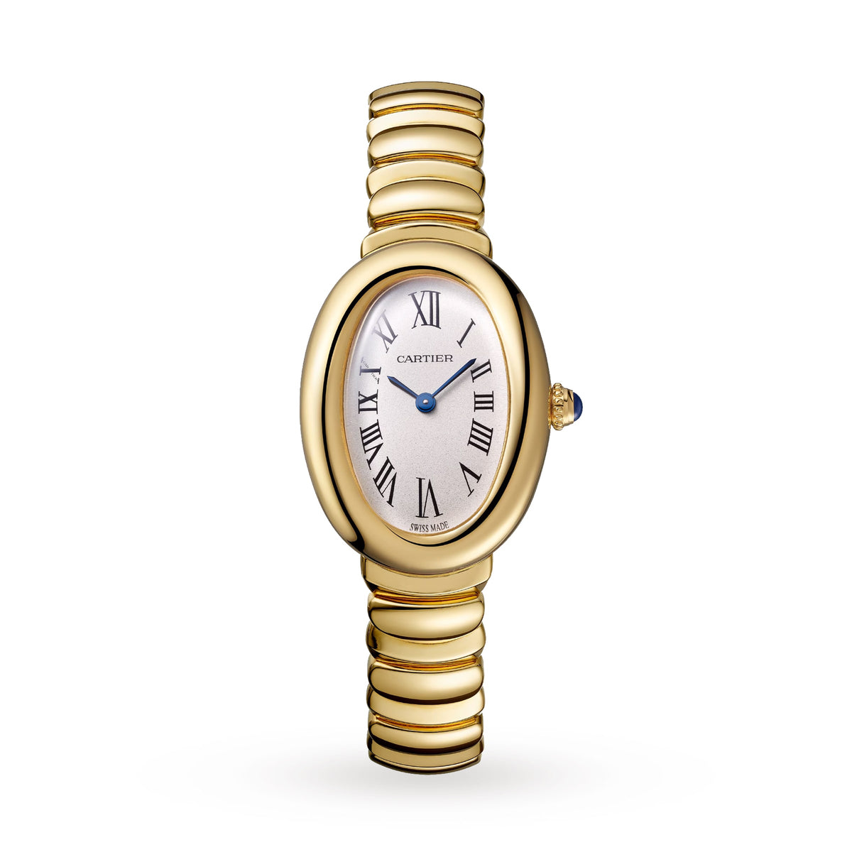 Baignoire Mini Model | 23mm, 18K Yellow Gold, Silver Dial - image 1
