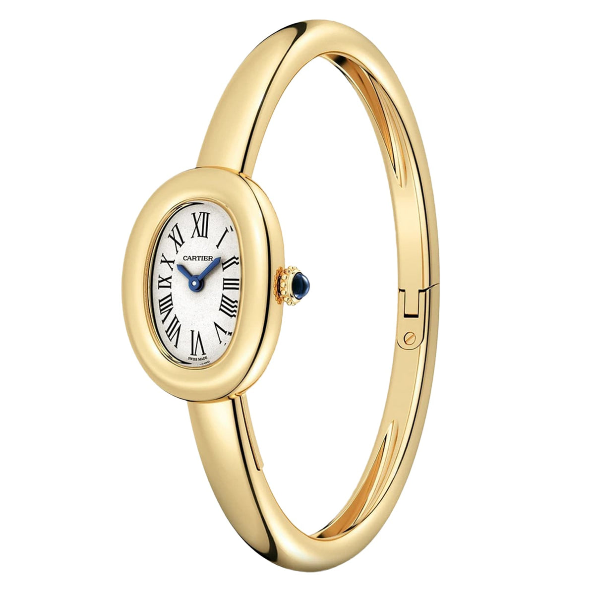 Baignoire Mini Model (Size 16) | 18.5mm, 18K Yellow Gold, White Dial - image 2