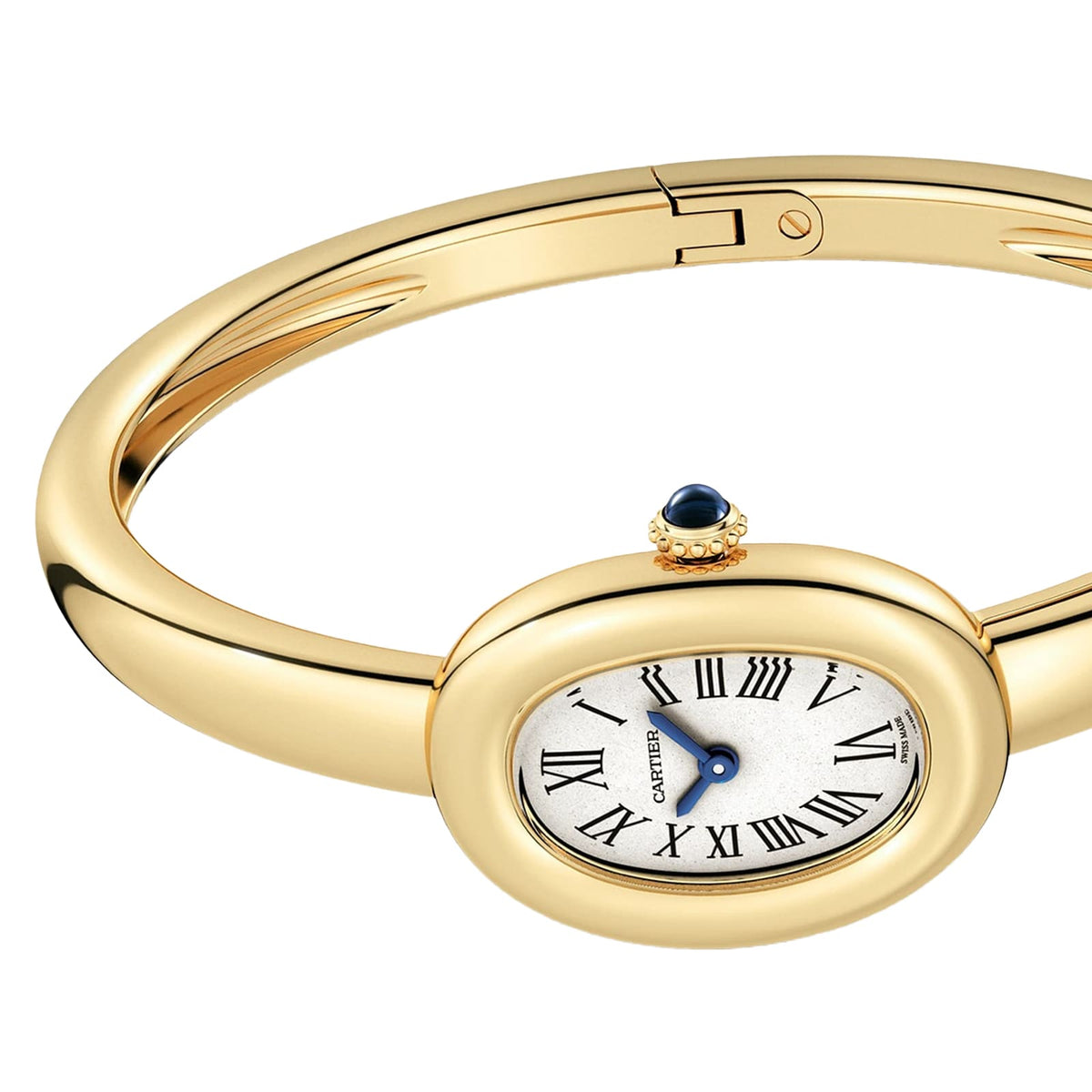Baignoire Mini Model (Size 16) | 18.5mm, 18K Yellow Gold, White Dial - image 4
