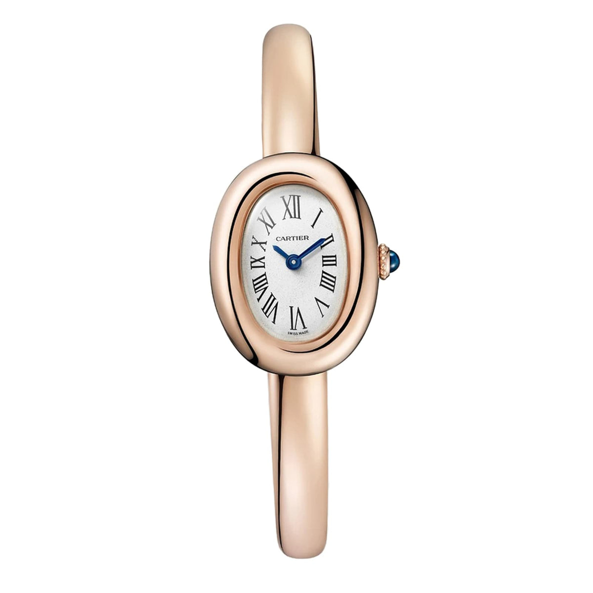 Baignoire Mini Model (Size 16) | 18.5mm, 18K Rose Gold, White Dial - image 1