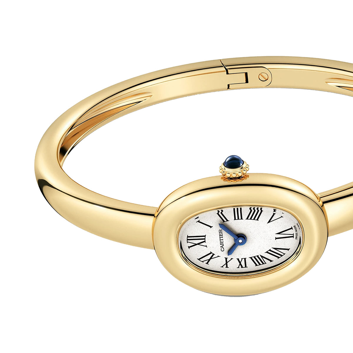 Baignoire Mini Model (Size 15) | 18.5mm, 18K Yellow Gold, White Dial - image 4