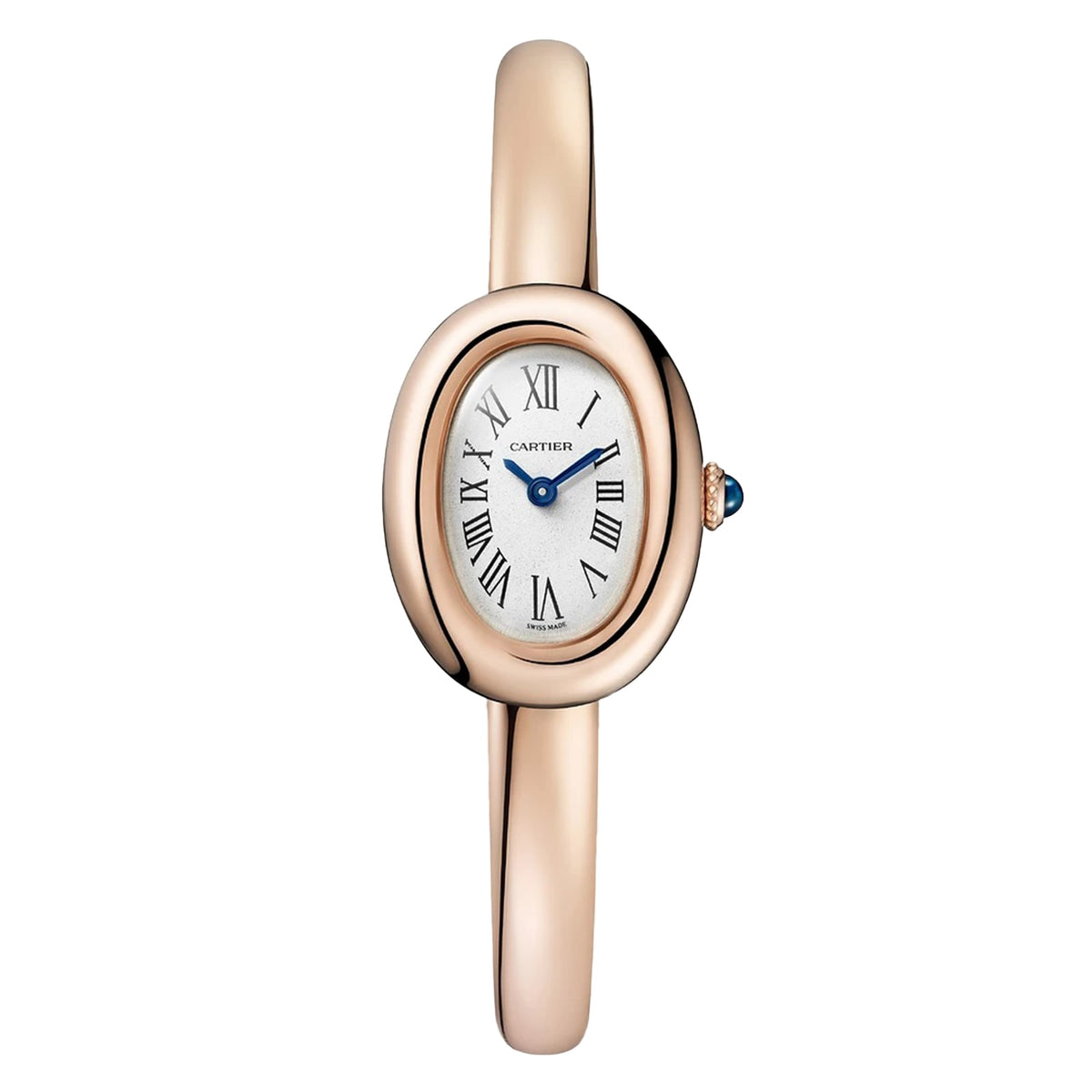 Baignoire Mini Model (Size 15) | 18.5mm, 18K Rose Gold, White Dial - image 1