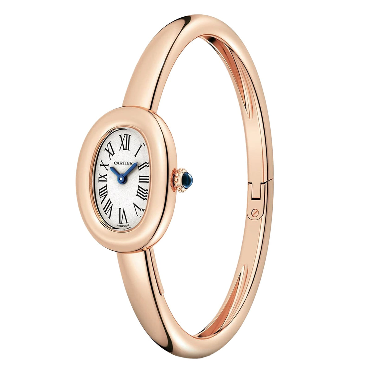 Baignoire Mini Model (Size 15) | 18.5mm, 18K Rose Gold, White Dial - image 2