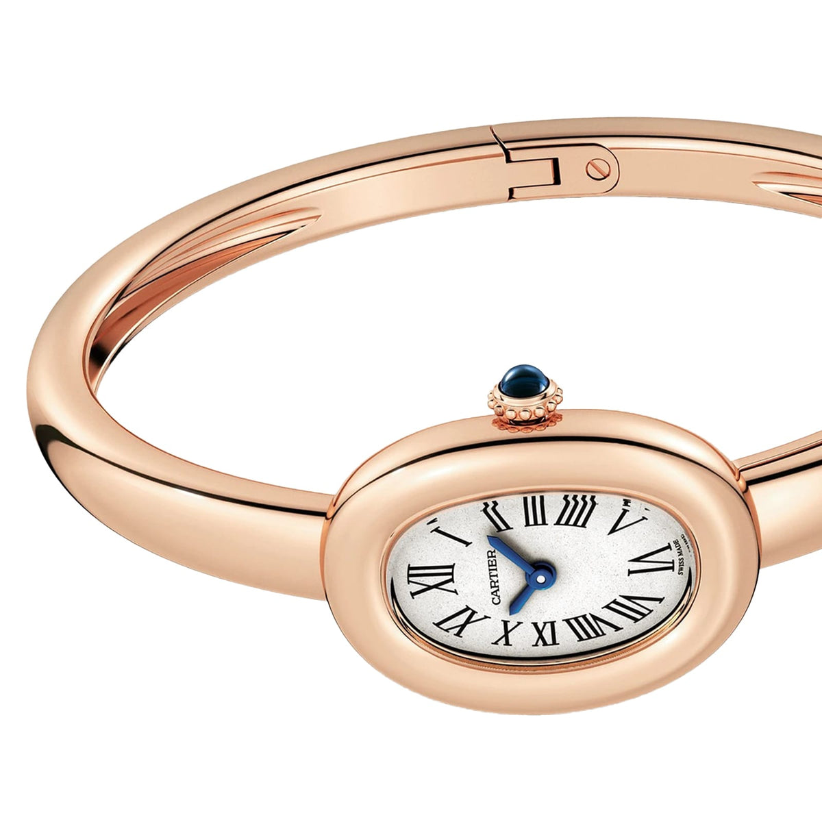 Baignoire Mini Model (Size 15) | 18.5mm, 18K Rose Gold, White Dial - image 4