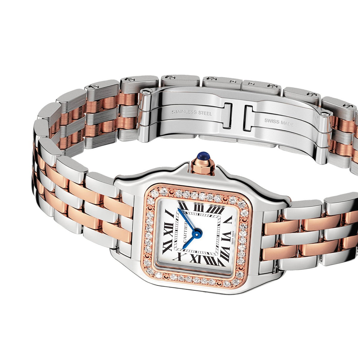 Panthère de Cartier Small Model | 22mm, Two-Tone Steel & 18K Rose Gold, Silver Dial - image 4