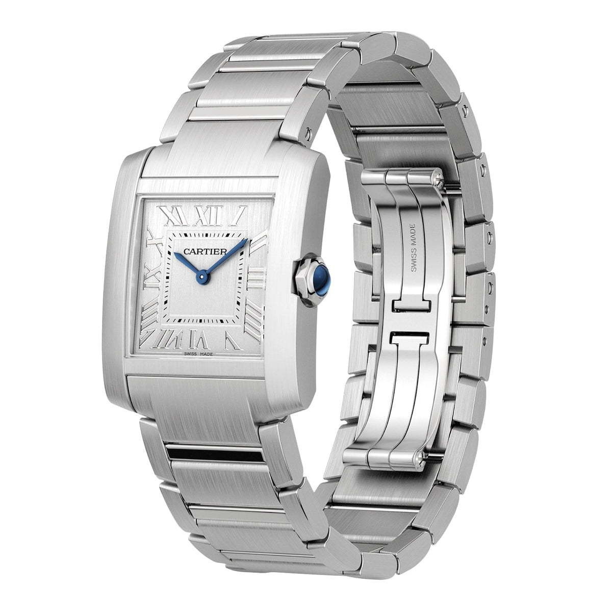 Tank Française Medium Model | 27mm, Steel, Silver Dial, Ref. WSTA0105 - image 2