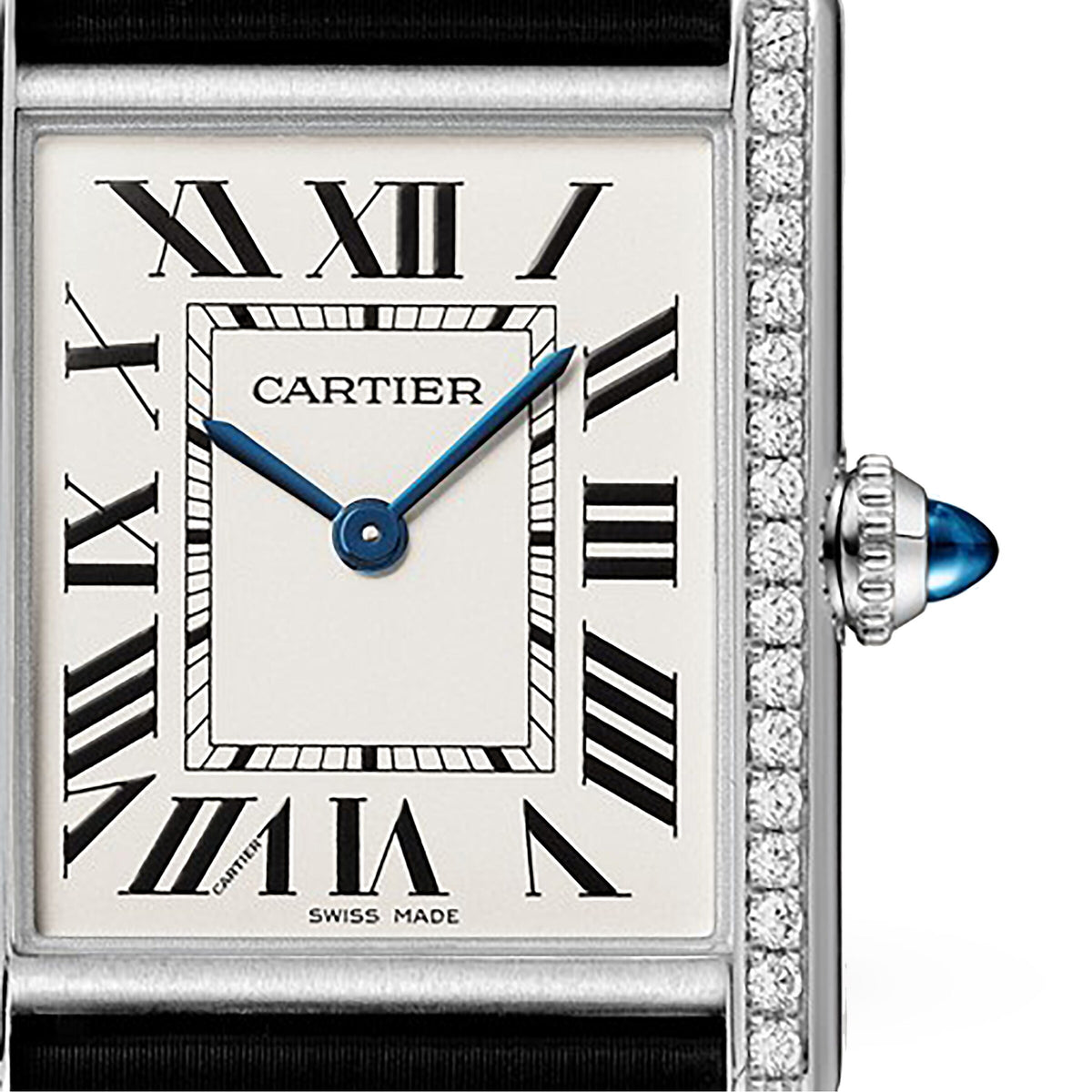 Tank Must de Cartier Large Model | 25.5mm, Steel, Leather, White Dial, Ref. W4TA0030 - image 3