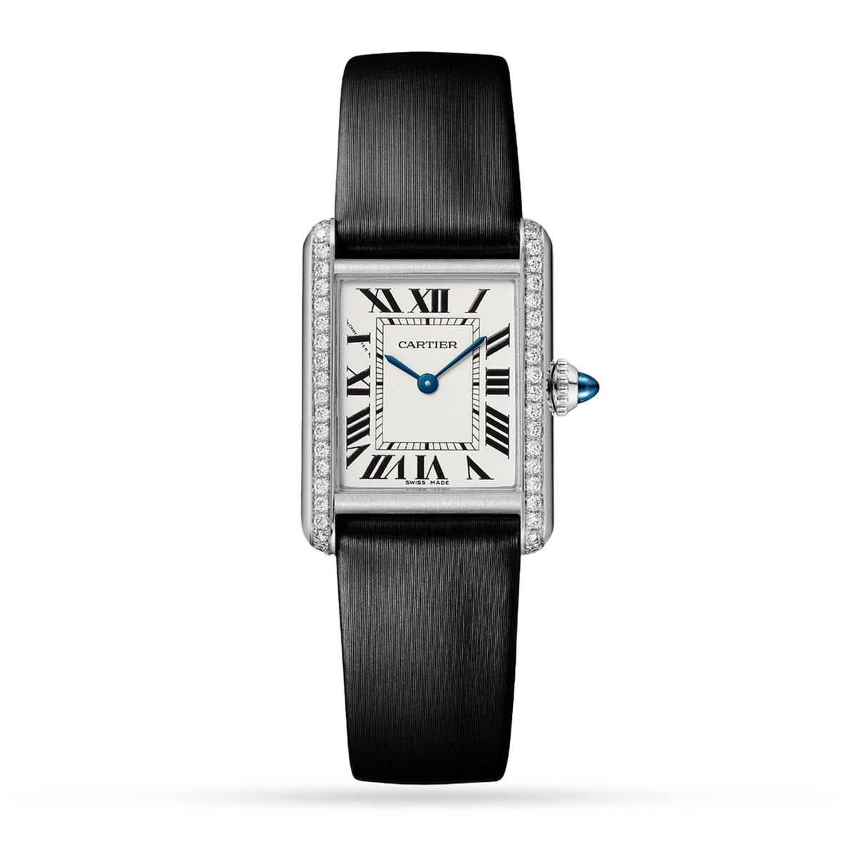 Tank Must de Cartier Small Model | 22mm, Steel, Leather, White Dial, Ref. W4TA0031 - image 1