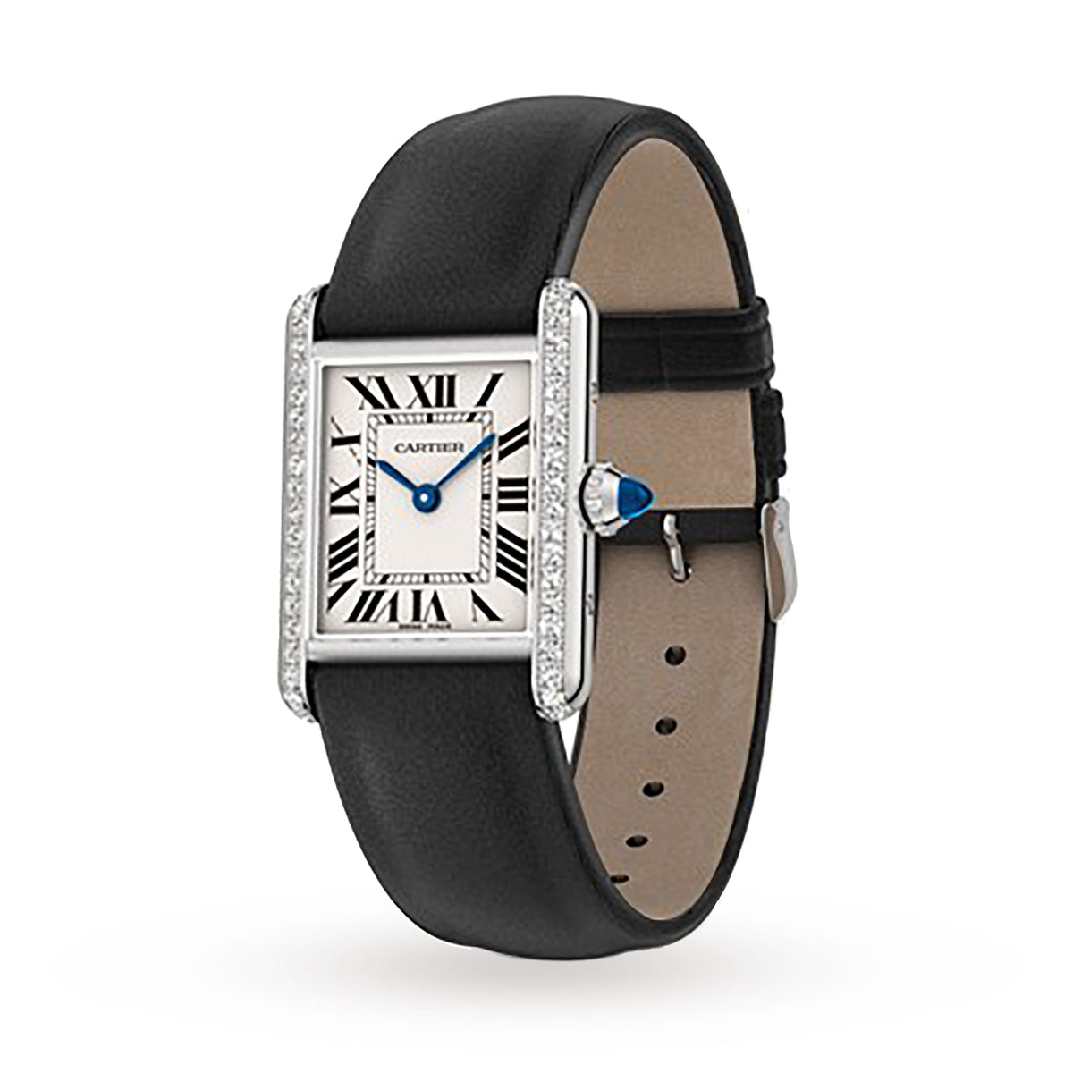 Tank Must de Cartier Small Model | 22mm, Steel, Leather, White Dial, Ref. W4TA0031 - image 2