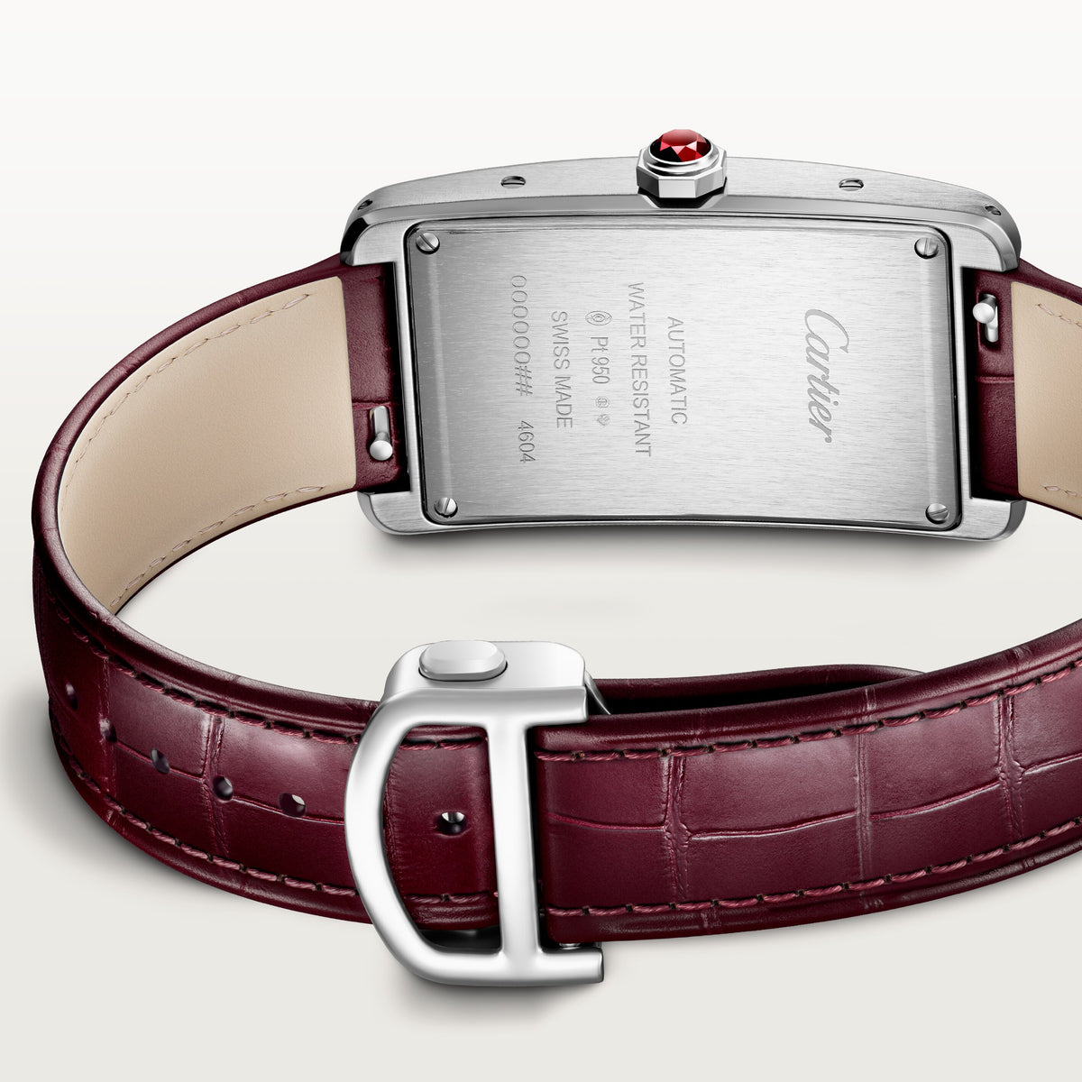 Tank Américaine Large Model | 24.5mm, Platinum, Leather, Cream Dial - image 3
