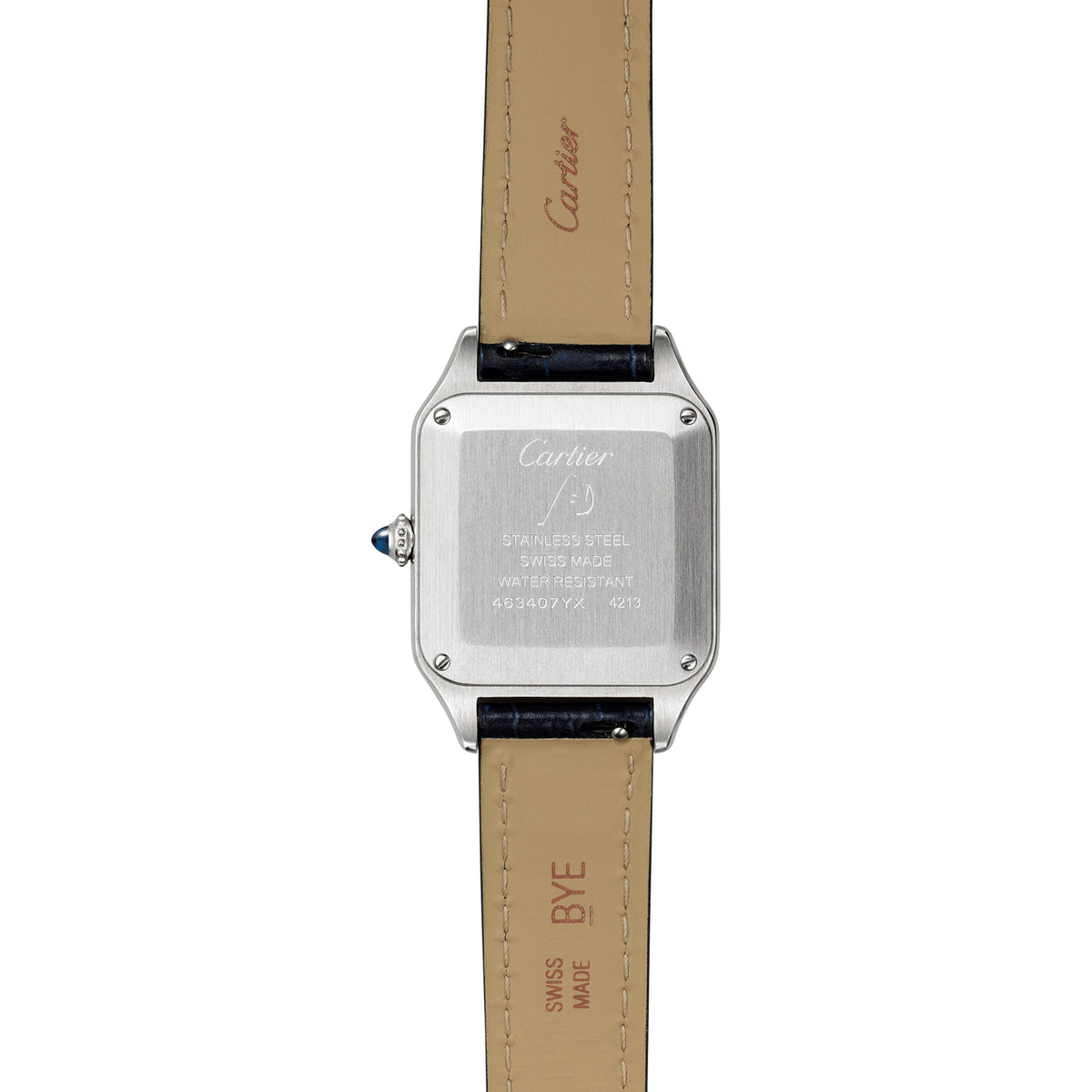 Santos-Dumont | 27.5mm, Steel, Alligator Leather, Silver Dial - image 2