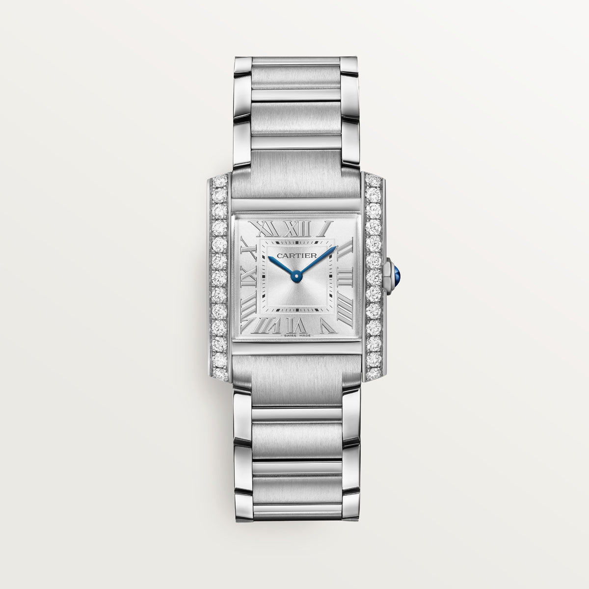 Tank Française Medium Model | 27mm, Steel, Silver Dial, Ref. W4TA0028 - image 1