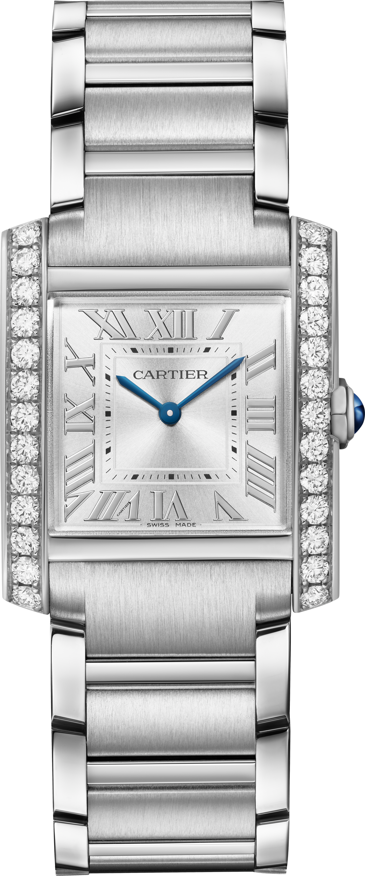 Tank Française Medium Model | 27mm, Steel, Silver Dial, Ref. W4TA0028 - image 2